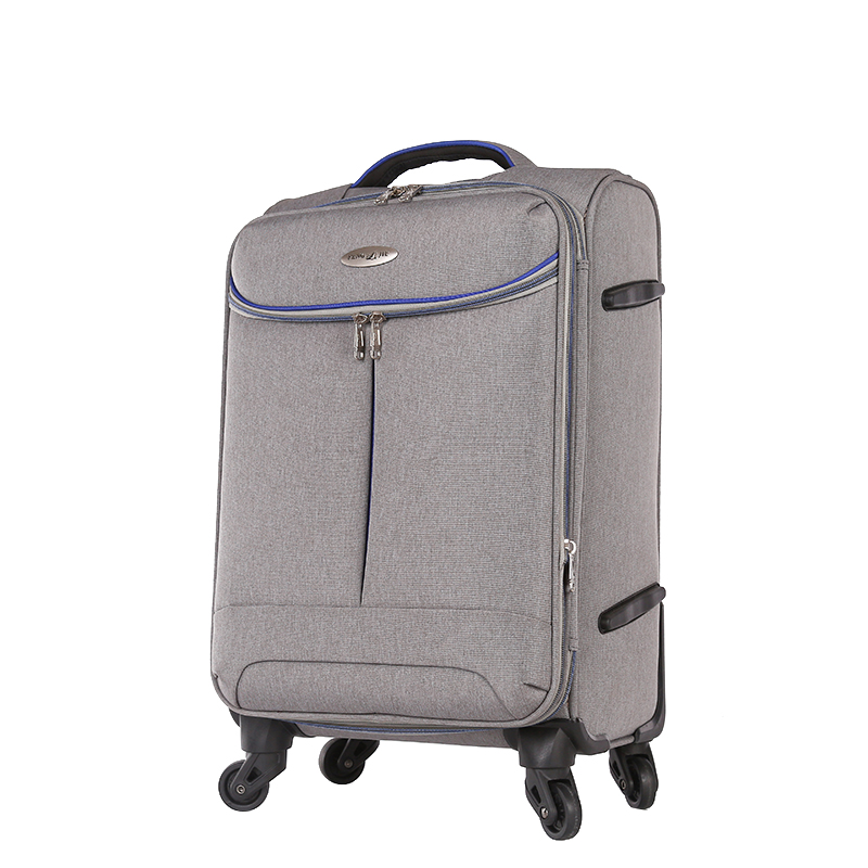 Custom design soft fabric cabin travel luggage 4