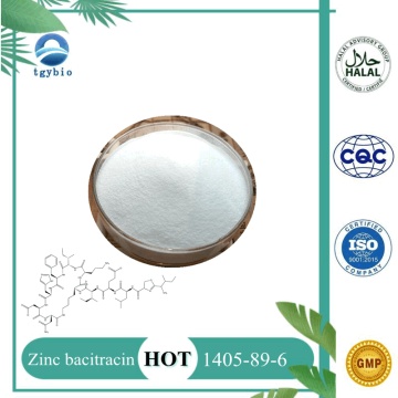 Polvere di bacitracina di zinco antibiotico API CAS 1405-89-6