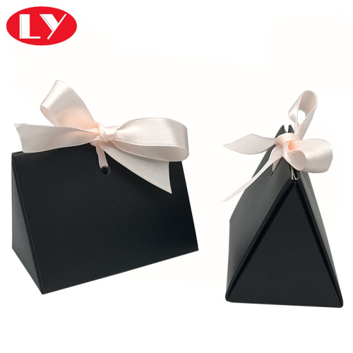 Caja de regalo de embalaje especial negro con cinta