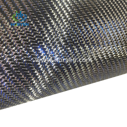 China 3K Colorful Reflection Metallic Glitter Carbon Fiber Fabric Supplier