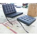 Chaise Barcelone moderne en cuir italien