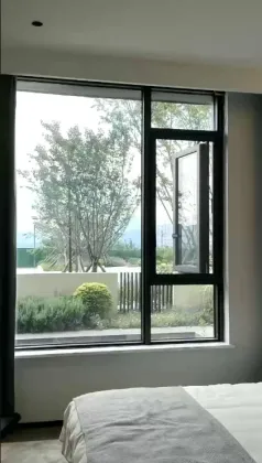 Door and window frames thin coating powder coating