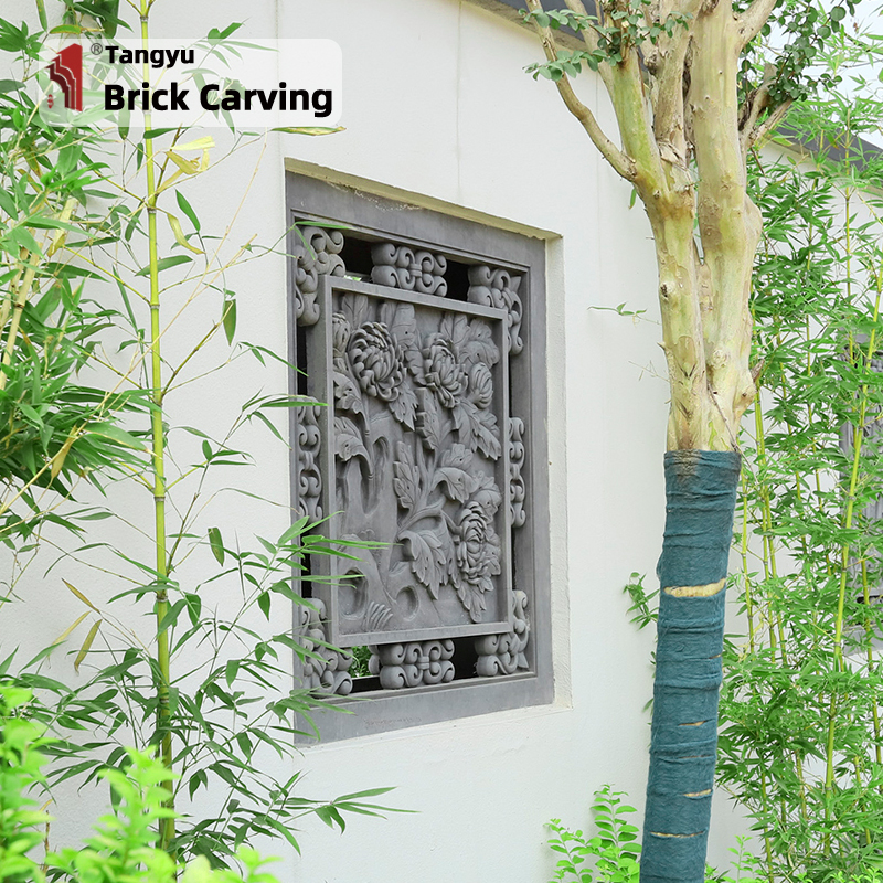 Chinese style transparent bamboo window