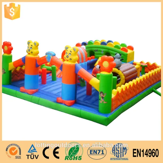 Novelty Inflatable Bear Fun City,Inflatable Kids Fun City Inflatable Playground