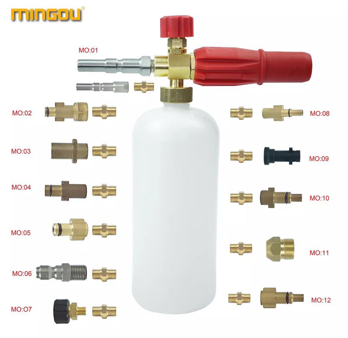 Jet yıkama tabancası 3000 psi basınçlı yıkama tabancası kar köpük mızrak mızraklı, basınçlı çamaşır memesi ile