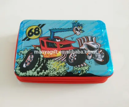 Speed Club Hot Wheel Tin Pencil Box