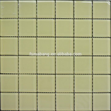 MB160410 yellow color family natural mosaic mix glass interior wall tile decoration
