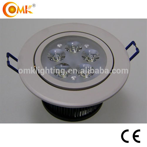 High efficiency 5W Aluminum round led downlight