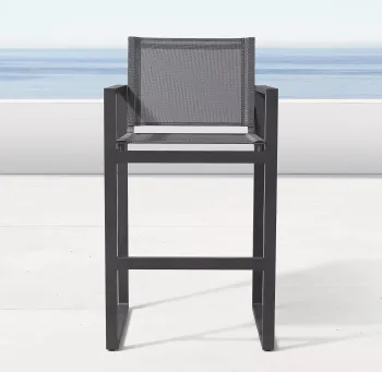 Modern Outdoor Aluminum Bar High Chair Set for Hotels and Villas