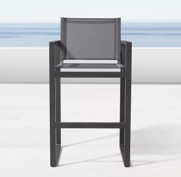 Modern Outdoor Aluminum Bar High Chair Set for Hotels and Villas