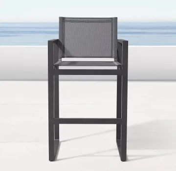 Modern Outdoor Aluminum Bar High Chair Set for Hotels and Villas