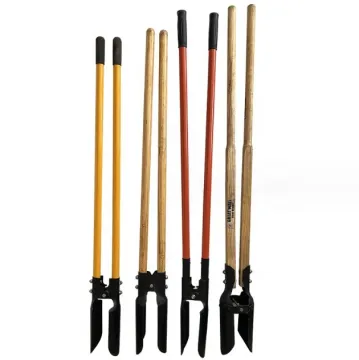 New Design Post Hole Digger, Earth Digger, and Seedling Shifter with Wooden Handle: Efficient Garden and Landscaping Tool