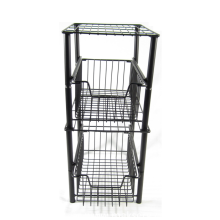 Double foldable storage rack