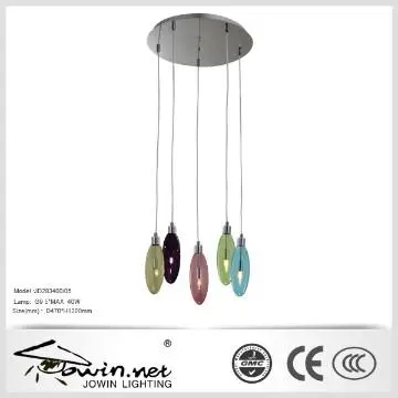 China manufacturer  Colorful Glass Hotel Lighting