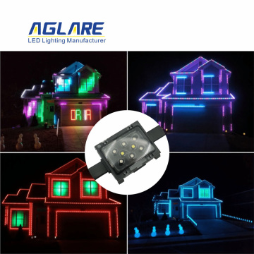 وحدات LED Pixel DMX 512 RGBW الإضاءة الخارجية لديكور العطلات