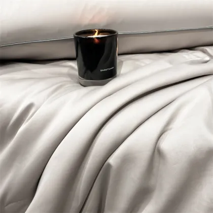 Machine-Washable Ice Silk Summer Cool Quilt Set with Embroidery