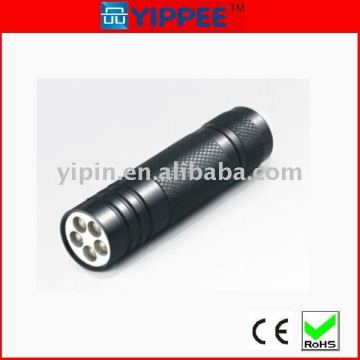 Aluminum 5 led flashlight, promotion led torch