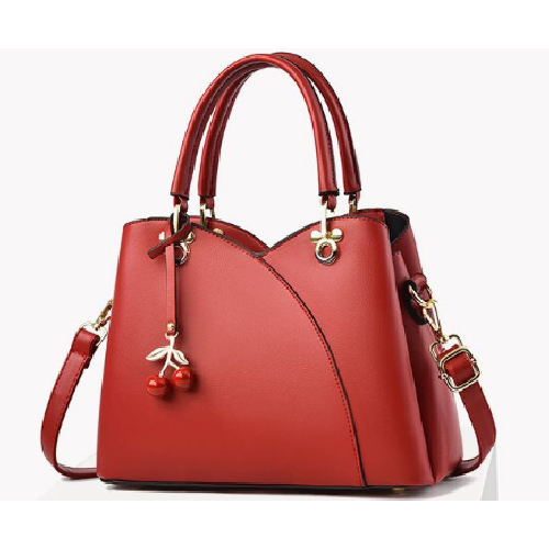 Cherry red hand bill shoulder bag