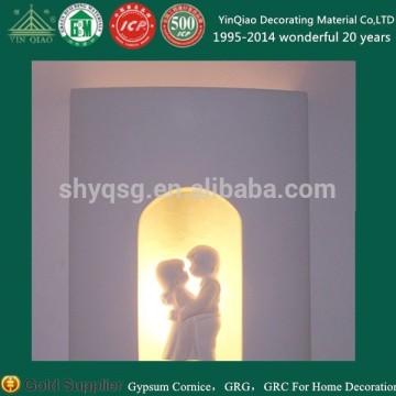 Chian Factroy of Indoor Decorative Plaster Gypsum Wall Lamp for Bedroom