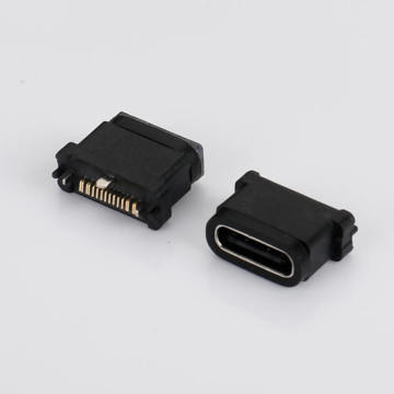 IPX8 16PIN Waterproof Type-C Female Connector