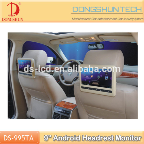 9" headrest touch screen monitors with 3G WIFI