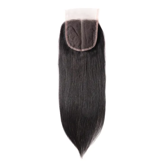 Human Hair 4x4 Lace Closure with Bundles Straight Hair Bundles With Closure Remy Brazilian Human Hair 3 Bundles with Closure