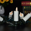 Dancing Flame Pillar Christmas Tree Flameless Candle