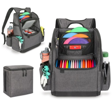 Custom Large Capacity Lightweight Disc Golf Backpack with Cooler Bag