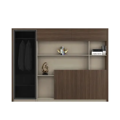 Wooden Office File Bookcase - Storage Rack for Cabinets and Furniture