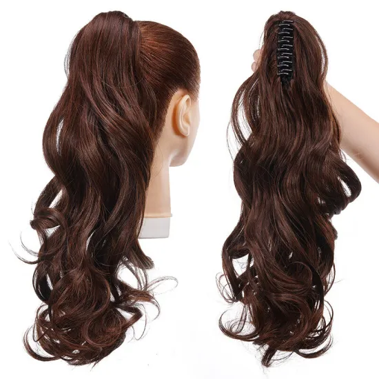 Extra Thick Real Human Hair Claw Ponytail Clip-In Extensions