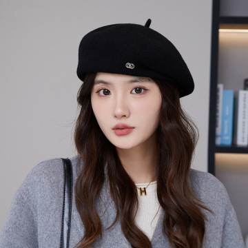 Factory Wholesale High Quality Winter Cashmere Beret Hats for Women