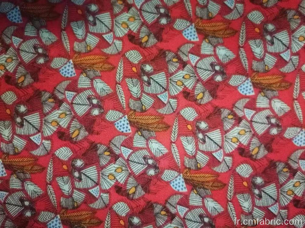 Tissu à serre-serre imprimé à 100% tissé Rayon numérique