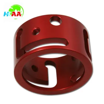 Integrated CNC Milling Turning aluminum red anodized medical rotary locking sleeve