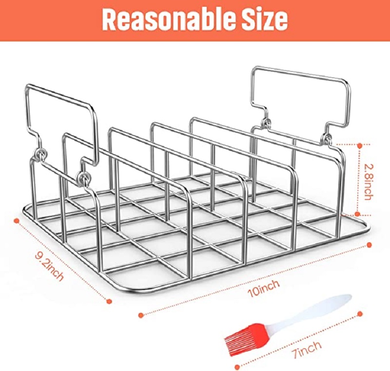 304 Stainless Steel Rib Rack For Grill