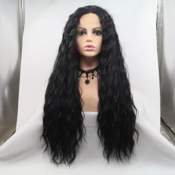 Vigorous mono long premium high quality afro kinky curly wholesale black women synthetic hair wigs lace front