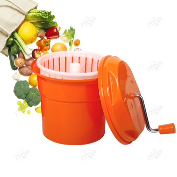 Commercial Plastic Salad Spinner, 25L Manual