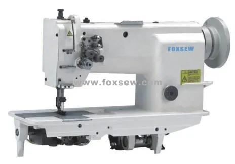 High Speed Double Needle Feed Sewing Machine with Fixed Needle Bar