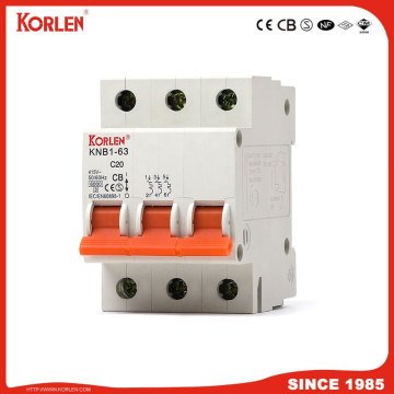 Miniature Circuit Breaker 4.5KA 63A 2P with NF