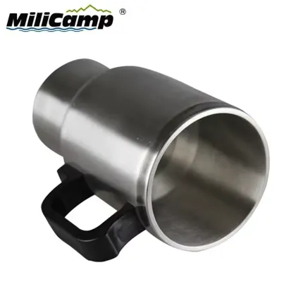 500ml Stainless Steel Electric Heating Car Cup Holder for Camping