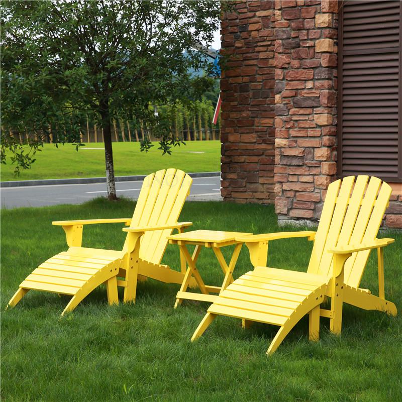 Outdoor Anticorrosive Wood Beach Chair Frog Chair Swimming Pool Balcony Courtyard Leisure Lounge Chair Solid Wood Park