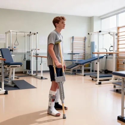 Lightweight Non-Slip Medical Crutches for Elderly