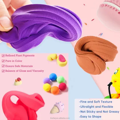 12 24 36 Color Non-toxic Plasticine Children Toys Polymer Air Dry Clay