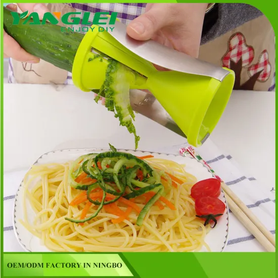 2017 Hot New Products Multipurpose Kitchen Gadget 4 in 1 Funnel Model Vegetable Spiral Slicer