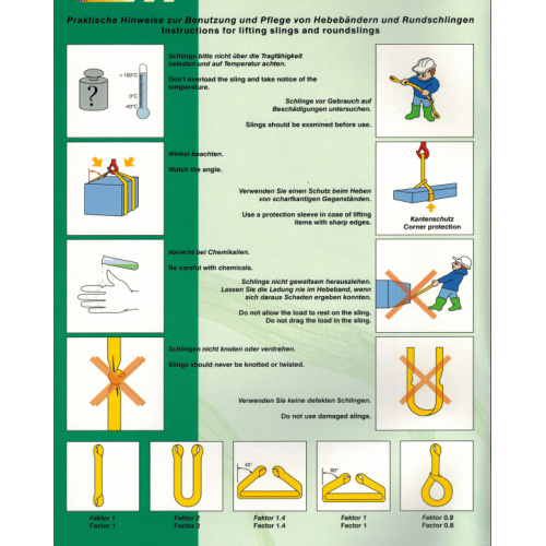 Polyester Webbing Lifting Strap Sling 6T Capacity