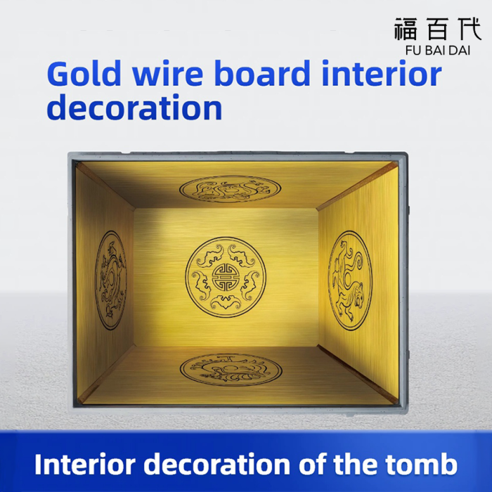 Décoration de tombe élégante avec éclairage gravé au laser