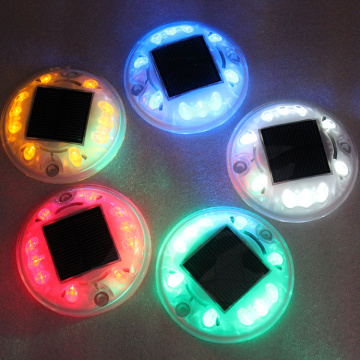 Round Outdoor Waterproof ​pc led solar road stud