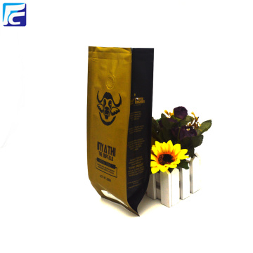 Side Gusset Aluminum Foil Coffee Bag With Valve