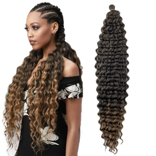 Vivian 24 Inch Deep Curly Crochet Bulk Hair Ocean Deep Twist Braids