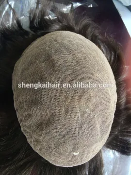 Quality human hair full lace stock toupees