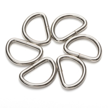 Silver Stainless Steel D-Loop Ring for Handbag Hardware Fittings